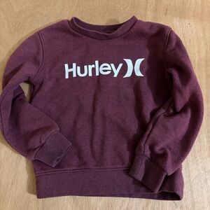 Hurley Toddler Boys Maroon Crewneck Sweatshirt Size 3T